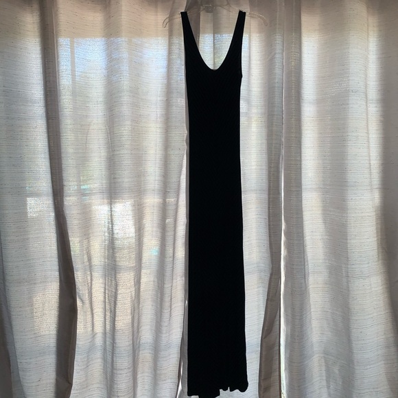 Blue & Black Striped Maxi Dress - Picture 2 of 2